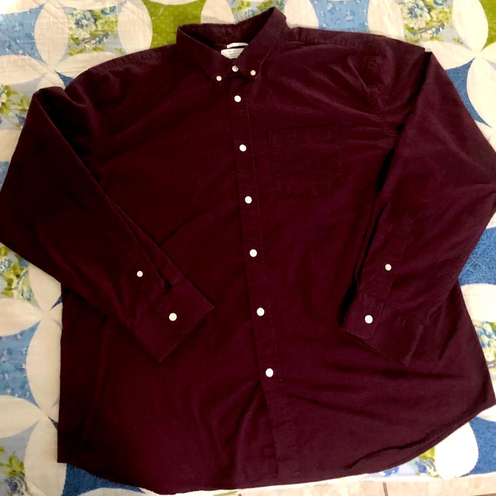 Men’s XXL Old Navy burgundy button down